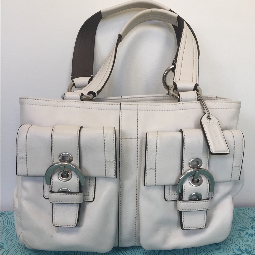 COACH Cream handbag